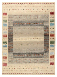 Gabbeh Teppich - Loribaft Indus - 244 x 177 cm - hellbeige