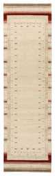 Läufer Gabbeh - Loribaft Indus - 298 x 83 cm - hellbeige