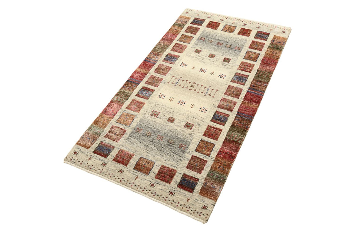 Gabbeh Teppich - Loribaft Indus - 141 x 76 cm - mehrfarbig