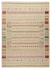 Gabbeh Teppich - Loribaft Indus - 239 x 174 cm - hellbeige