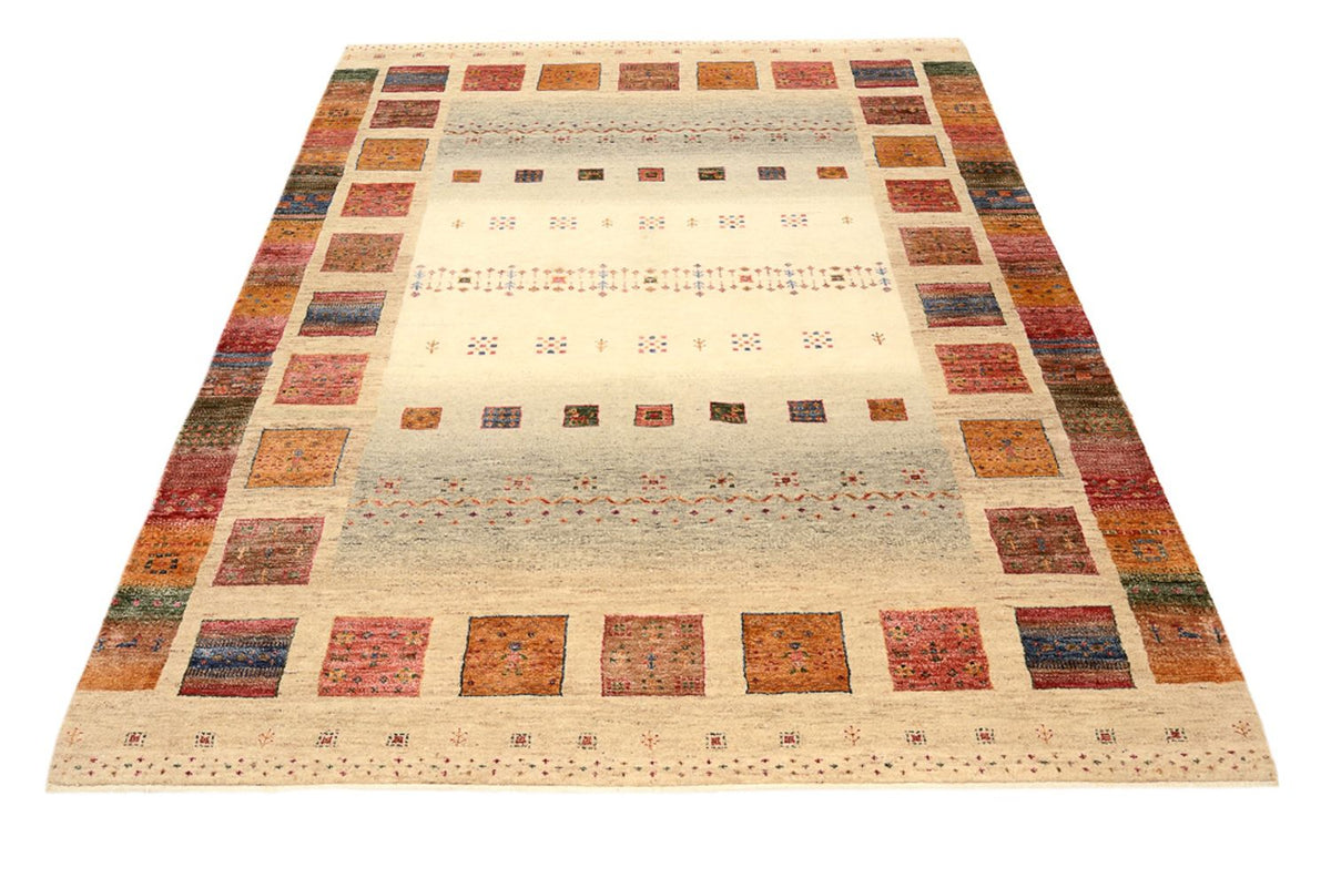 Gabbeh Teppich - Loribaft Indus - 205 x 153 cm - mehrfarbig
