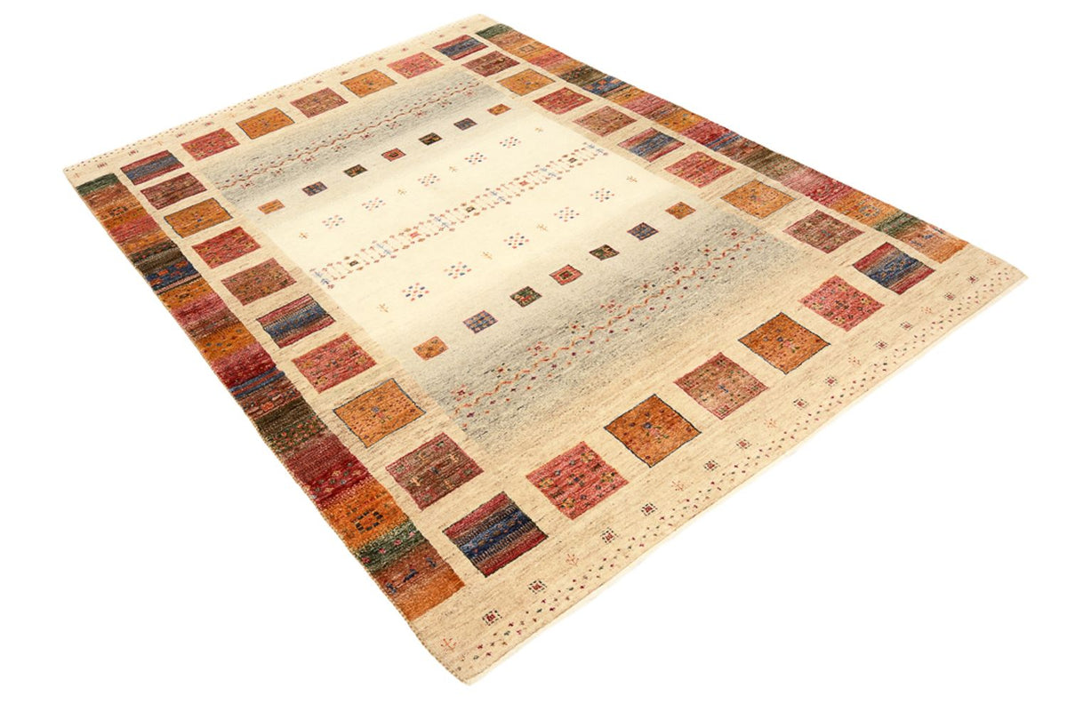 Gabbeh Teppich - Loribaft Indus - 205 x 153 cm - mehrfarbig