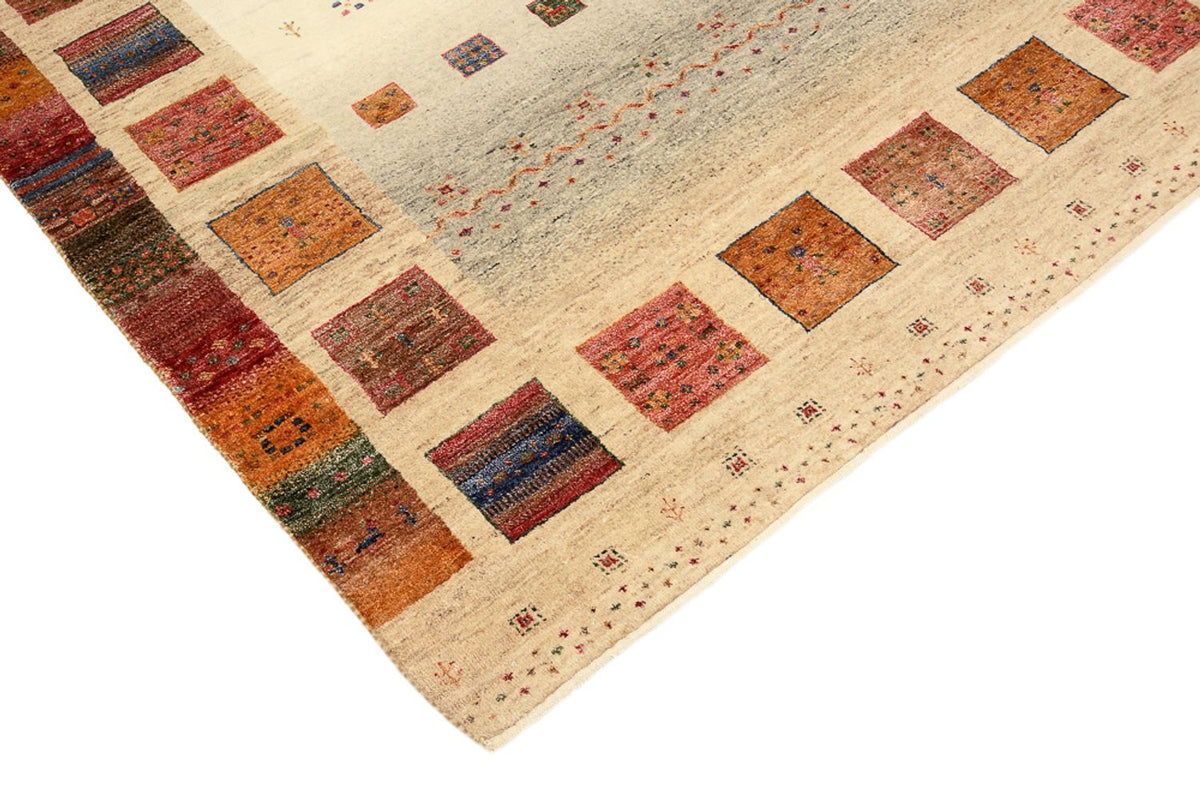 Gabbeh Teppich - Loribaft Indus - 205 x 153 cm - mehrfarbig