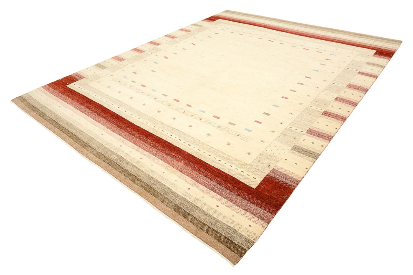 Indo Loribaft Teppich 342x254cm - Wollteppich