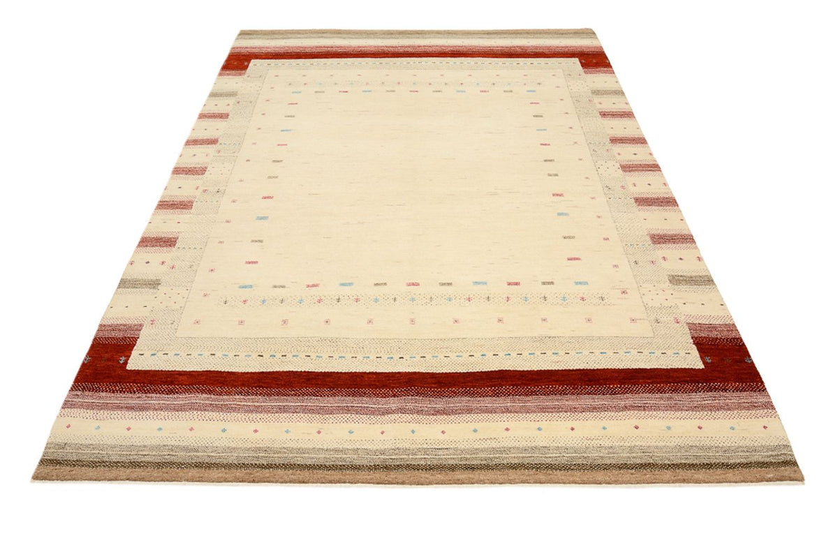 Gabbeh Teppich - Loribaft Indus - 238 x 174 cm - hellbeige