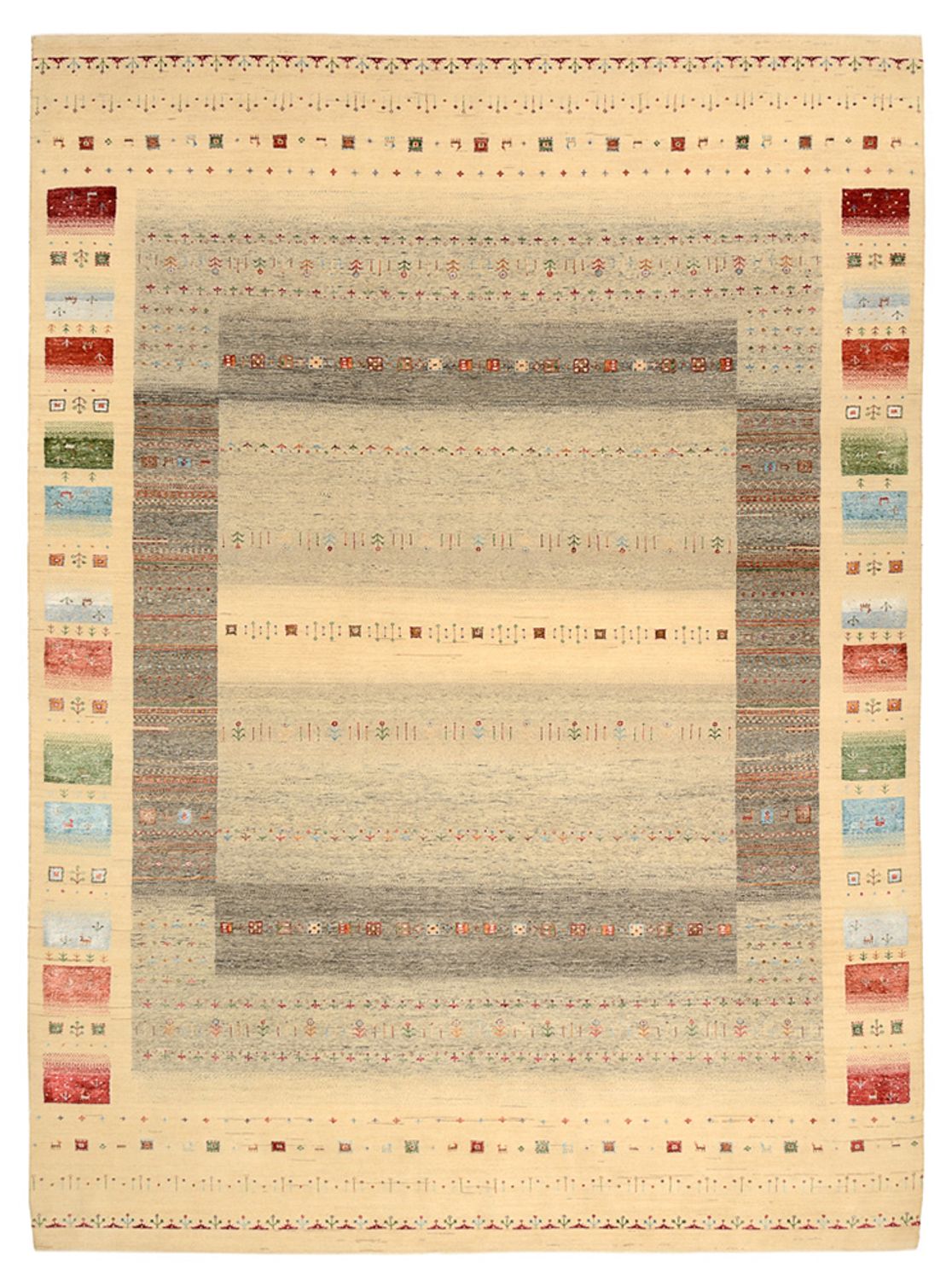 Gabbeh Teppich - Loribaft Indus - 339 x 248 cm - mehrfarbig