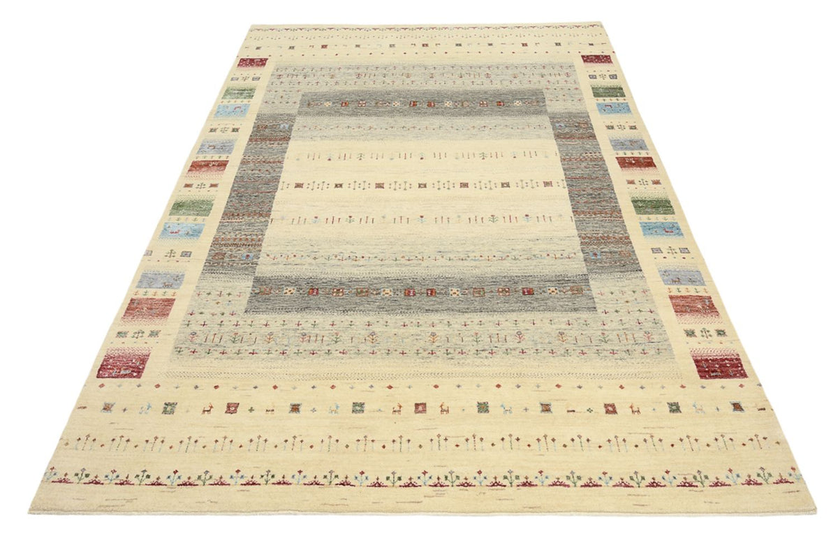 Gabbeh Teppich - Loribaft Indus - 243 x 171 cm - mehrfarbig