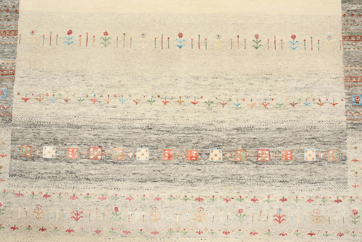 Gabbeh Teppich - Loribaft Indus - 252 x 203 cm - mehrfarbig