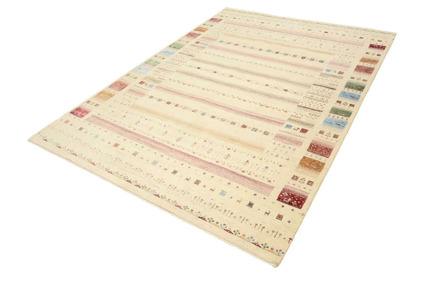 Indo Loribaft Teppich 246x171cm - Wollteppich