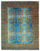 Designer Teppich - 309 x 245 cm - blau
