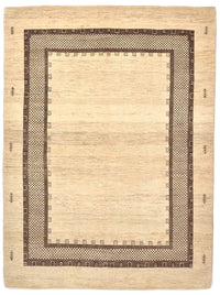 Gabbeh Teppich - Loribaft Perser 242 x 176 cm - beige