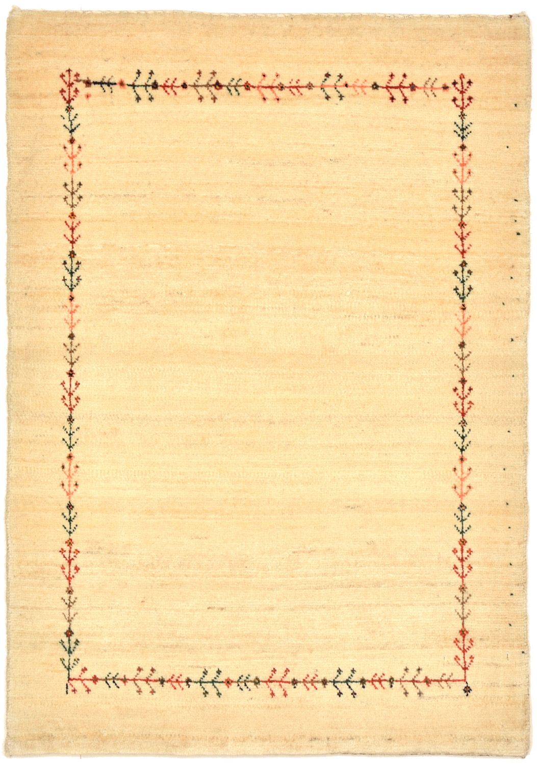 Gabbeh Teppich - Loribaft Perser 93 x 64 cm - natur