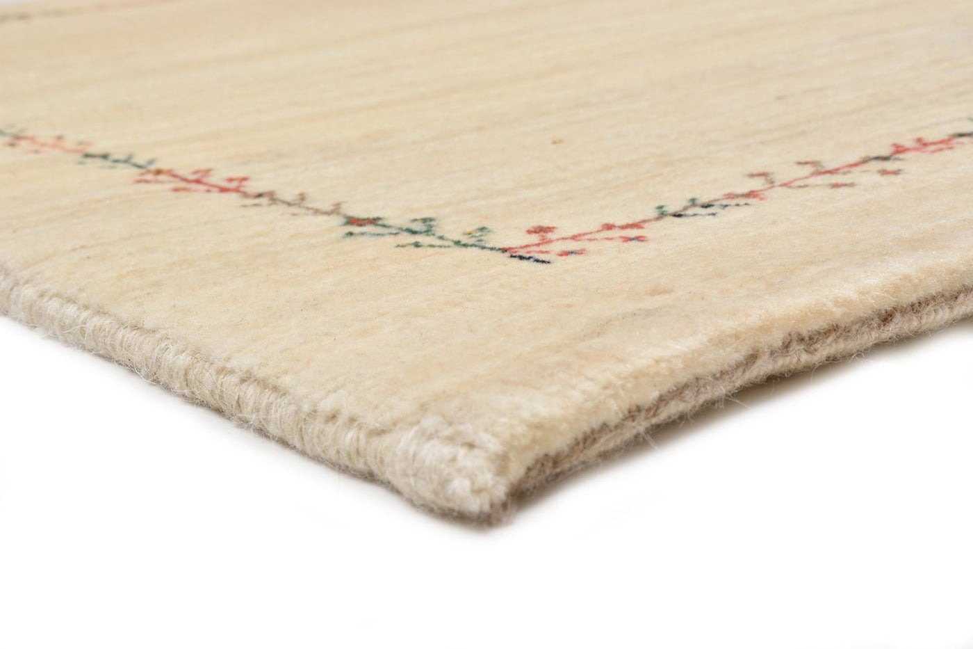 Gabbeh Teppich - Loribaft Perser 93 x 64 cm - natur