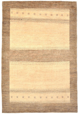 Gabbeh Teppich - Loribaft Perser 301 x 201 cm - beige