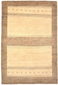 Gabbeh Teppich - Loribaft Perser 301 x 201 cm - beige