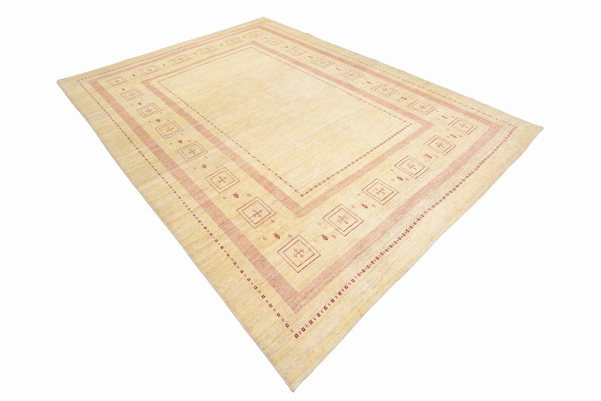 Gabbeh Teppich - Loribaft Perser 309 x 417 cm - beige
