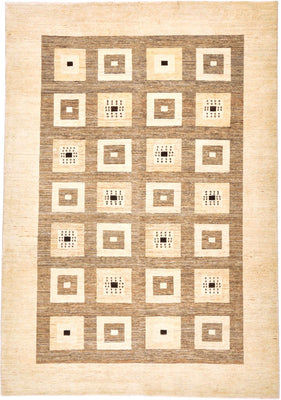 Gabbeh Teppich - Loribaft Perser 379 x 264 cm - hellbraun