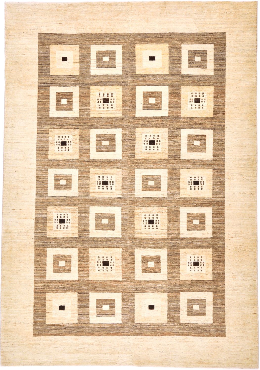 Gabbeh Teppich - Loribaft Perser 379 x 264 cm - hellbraun