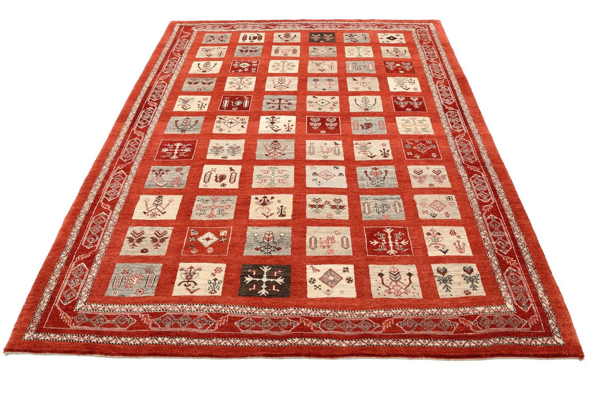 Gabbeh Teppich - Loribaft Perser 258 x 173 cm - rot