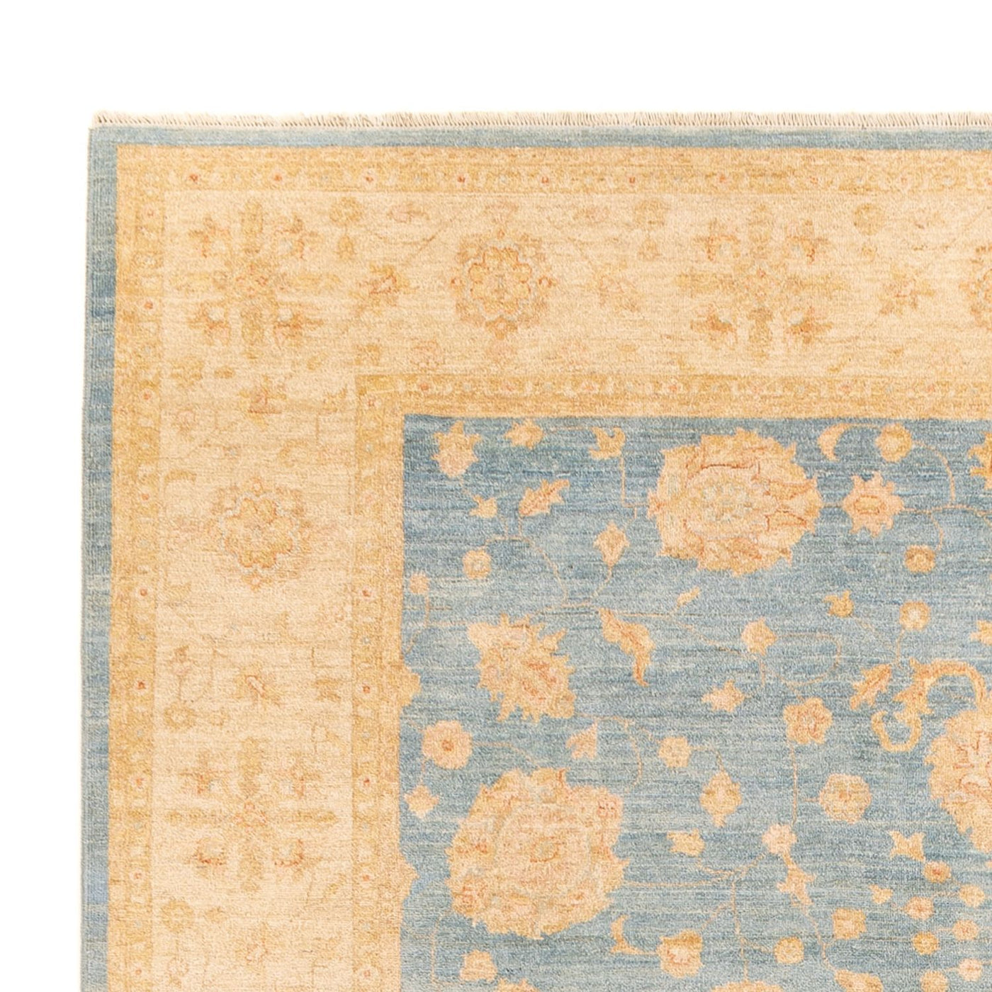 Ziegler Teppich - 343 x 258 cm - hellblau