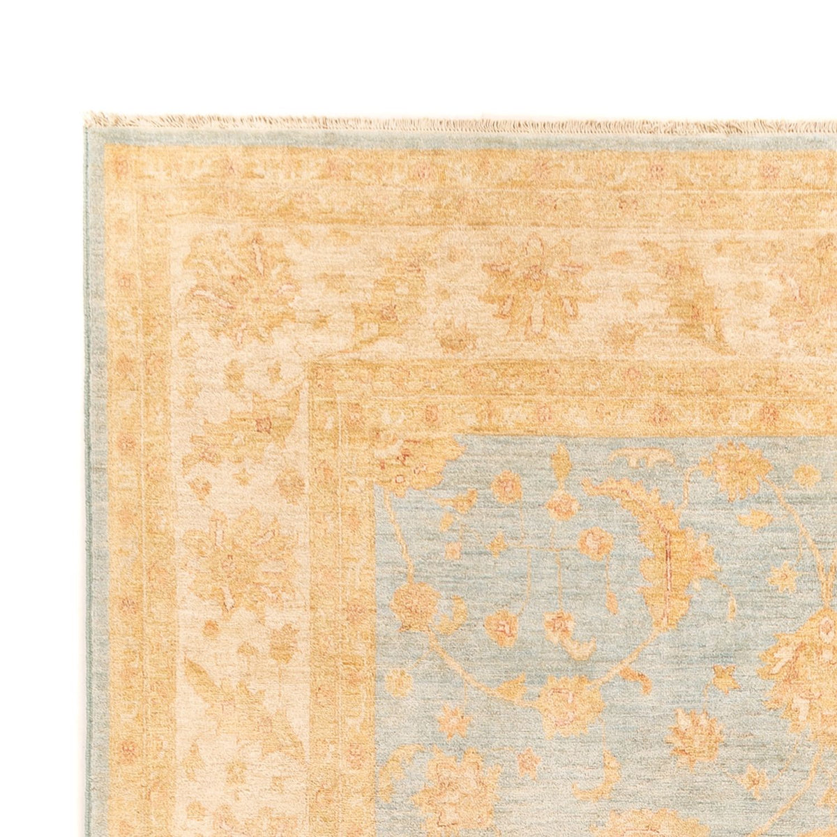 Ziegler Teppich - 342 x 257 cm - hellblau