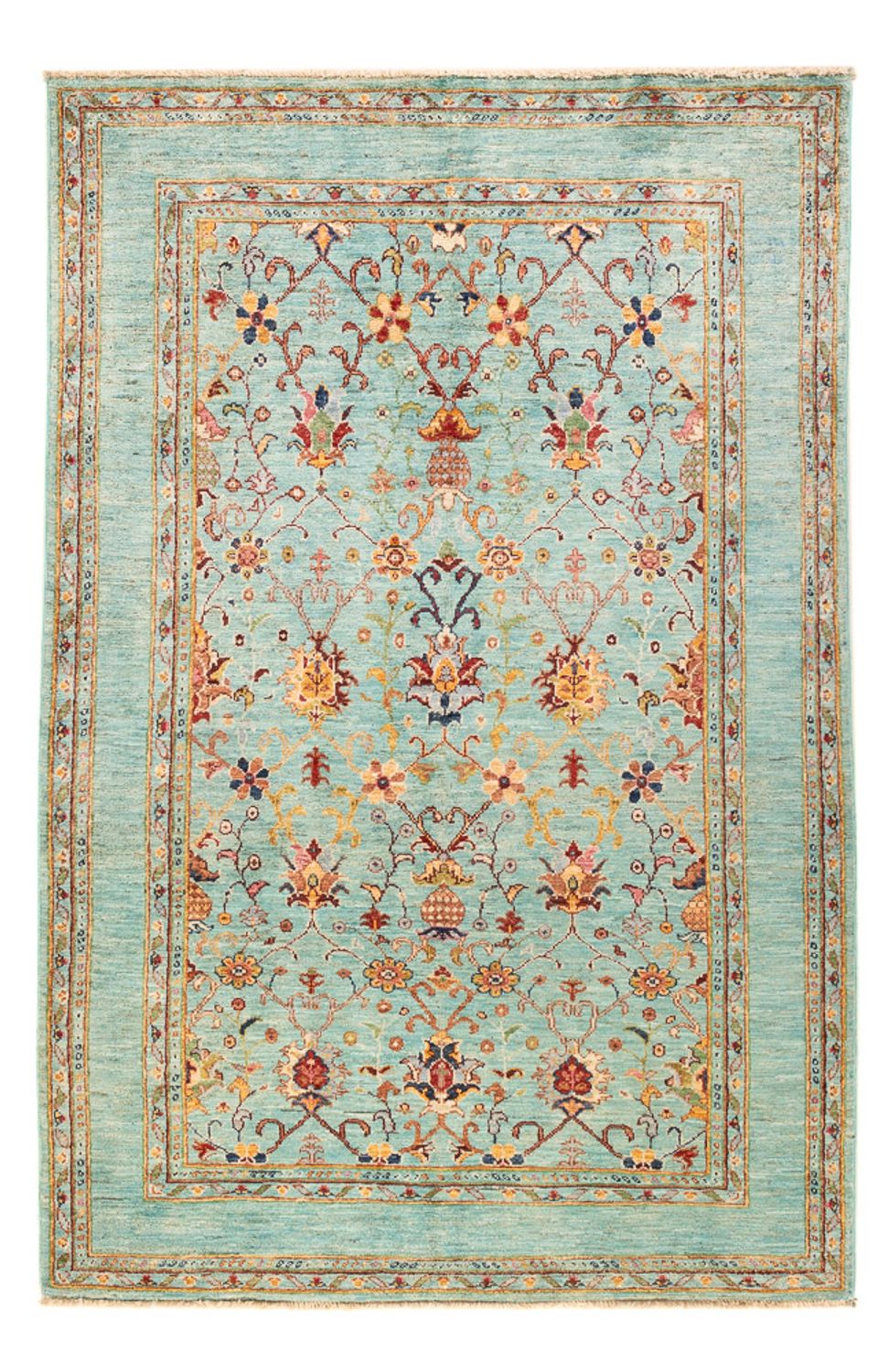 Ziegler Teppich - Ariana - 182 x 119 cm - türkis