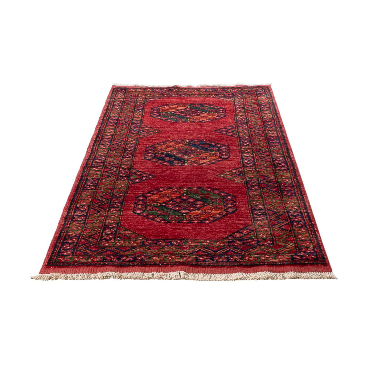 Läufer Afghan - 206 x 84 cm - rot