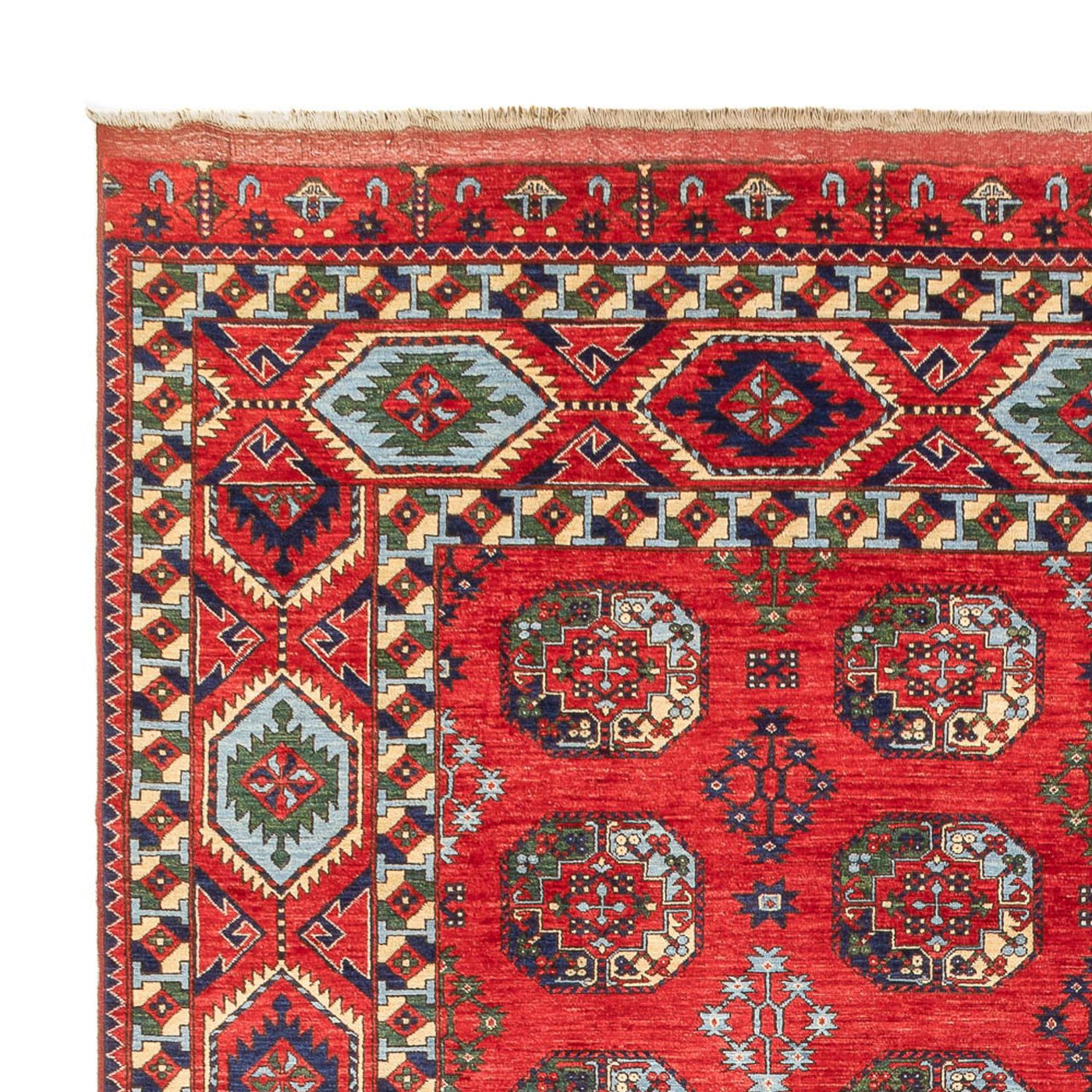 Afghan Teppich 379x307cm - Orientteppich