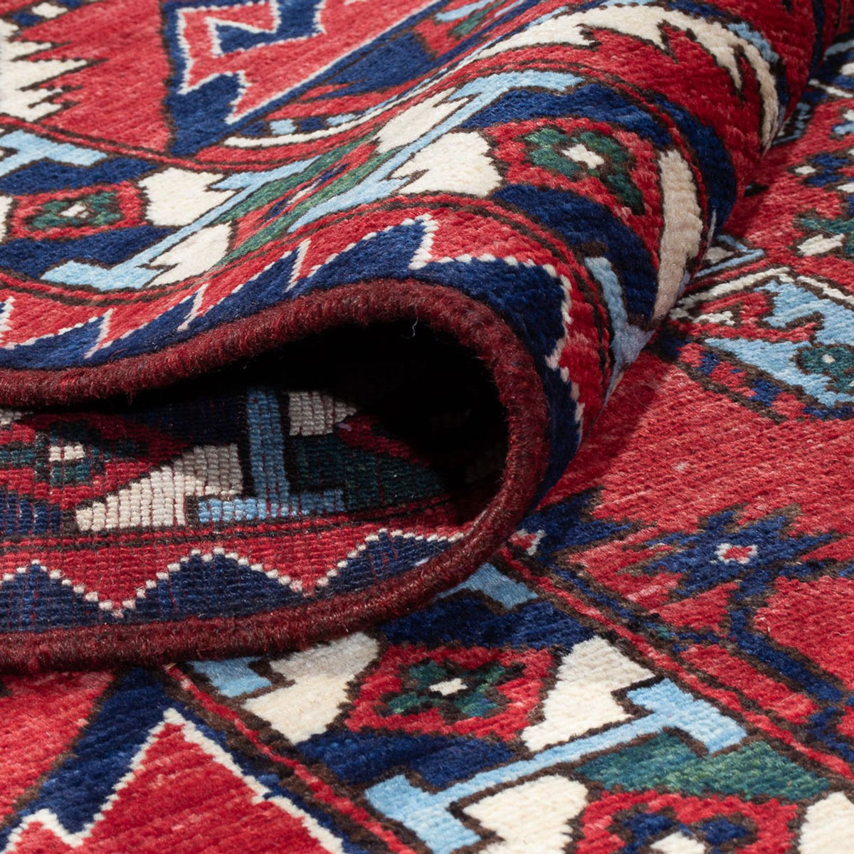 Afghan Teppich - 379 x 307 cm - rot