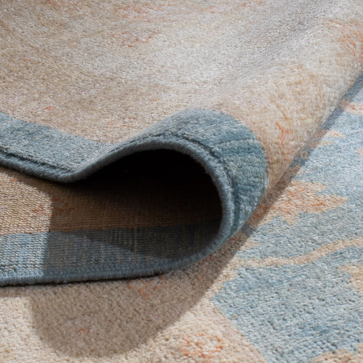 Ziegler Teppich - 393 x 303 cm - hellblau