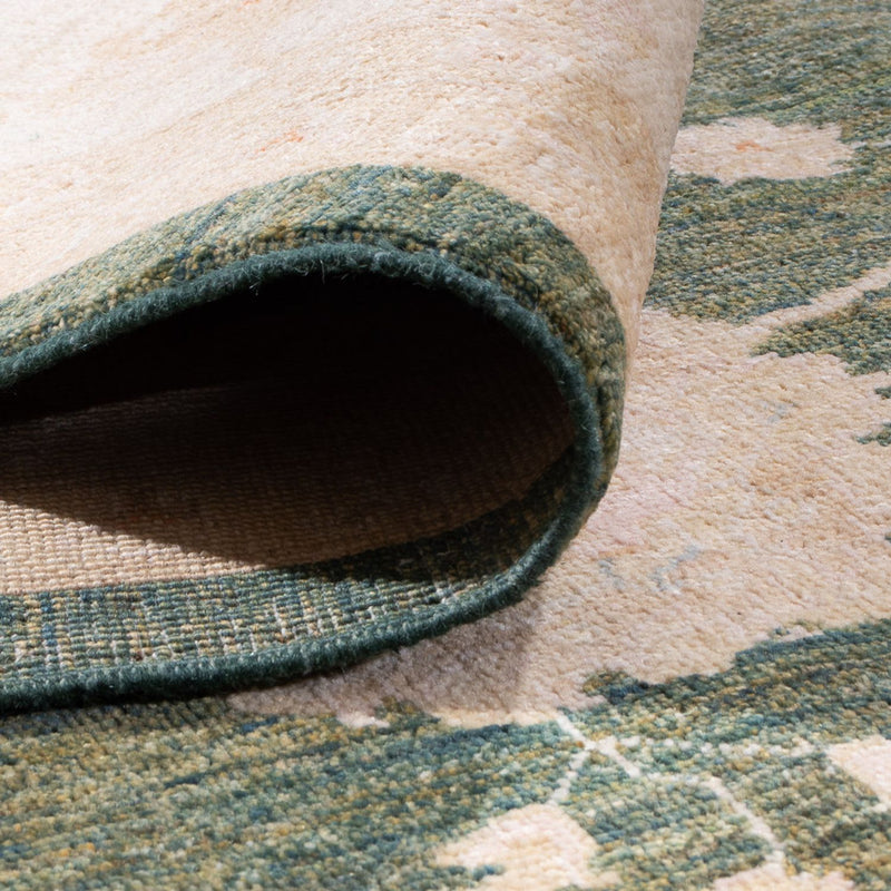 Ziegler Teppich - 360 x 278 cm - olivgrün