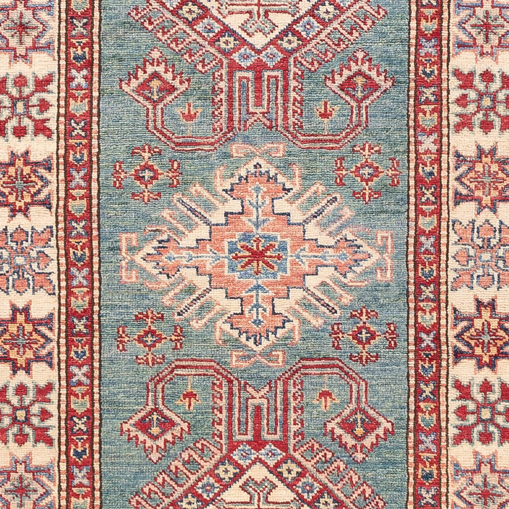 Läufer Ziegler - Kazak - 327 x 78 cm - hellgrün