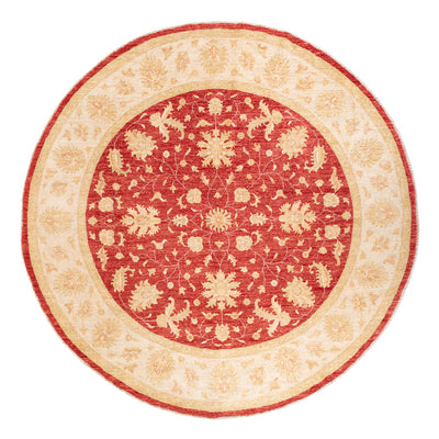Ziegler Teppich rund  - 247 x 247 cm - rot
