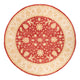 Ziegler Teppich rund  - 247 x 247 cm - rot
