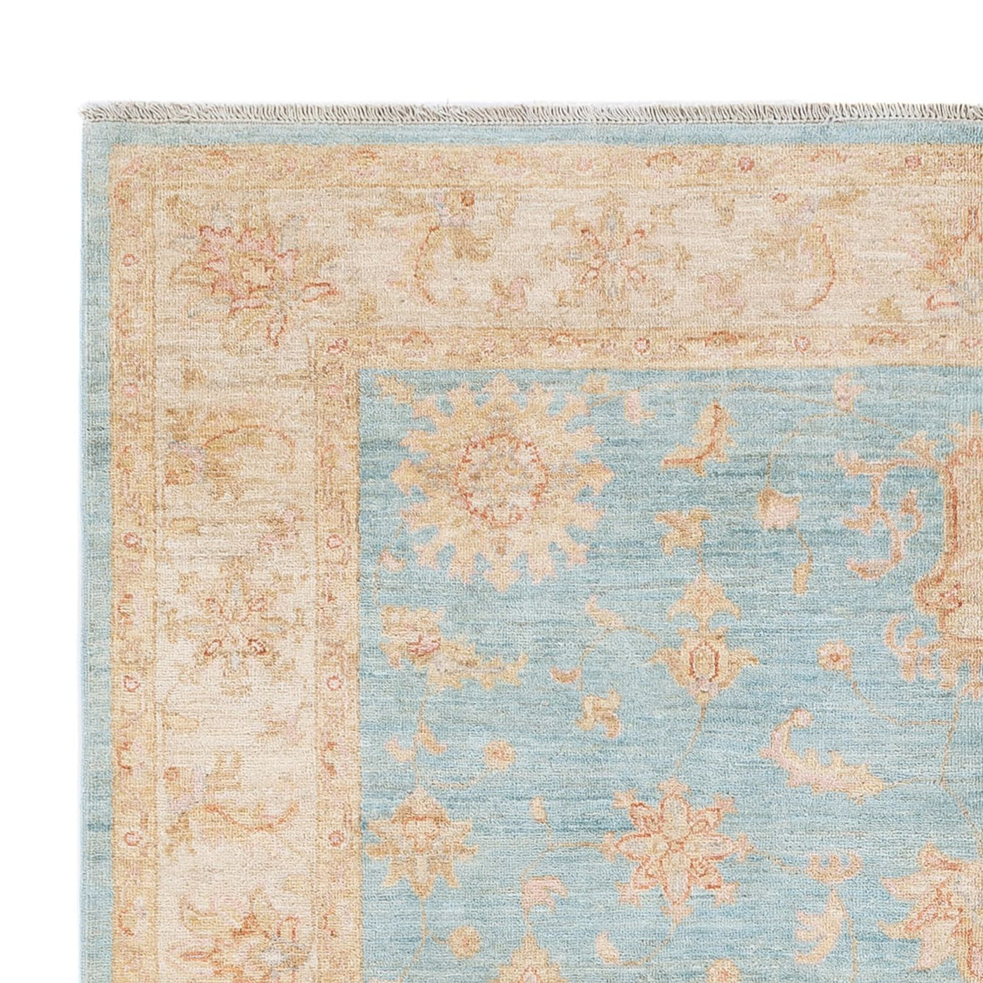 Ziegler Teppich - 235 x 177 cm - hellblau