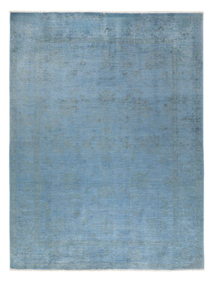 Ziegler Teppich - Modern - Vintage / Colored - 231 x 169 cm - seeblau