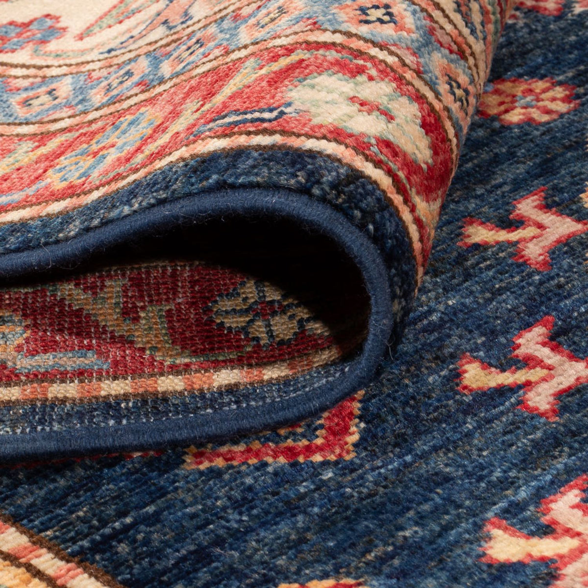 Ziegler Teppich - Kazak - 301 x 246 cm - dunkelblau