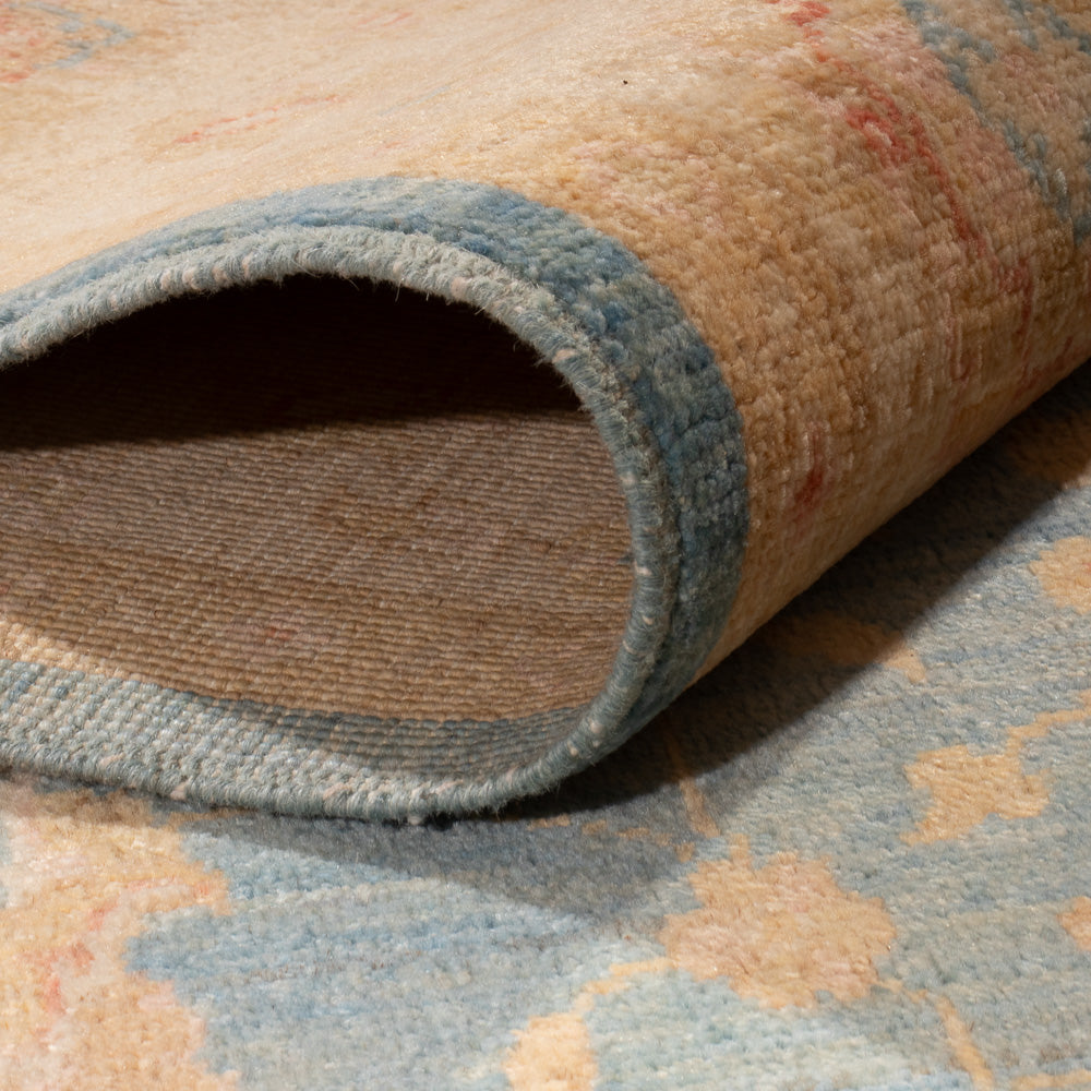 Ziegler Teppich - 205 x 150 cm - hellblau