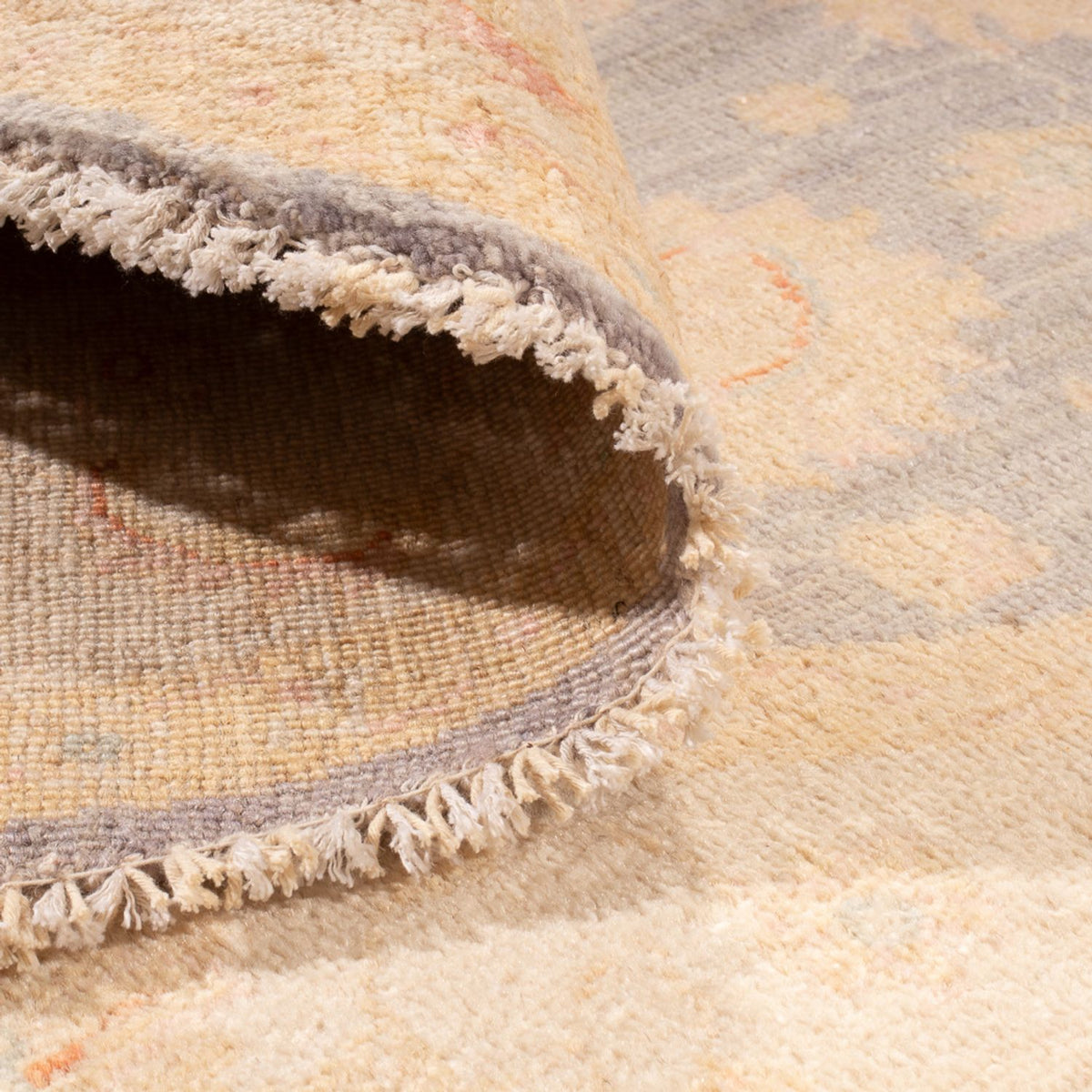 Ziegler Teppich rund  - 146 x 146 cm - seeblau