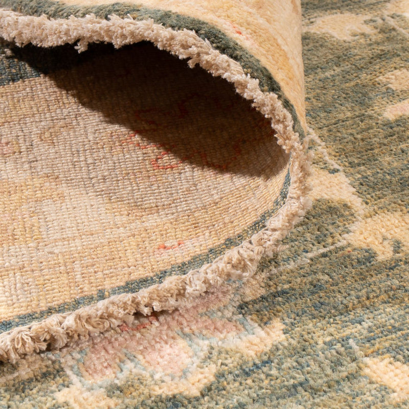 Ziegler Teppich rund  - 154 x 150 cm - grün