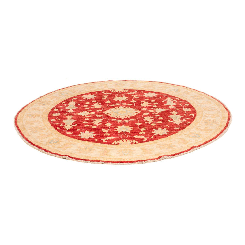 Ziegler Teppich rund  - 153 x 150 cm - rot