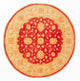 Ziegler Teppich rund  - 96 x 99 cm - rot