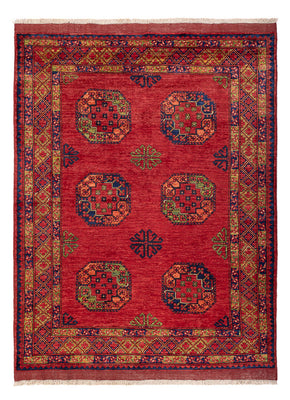 Afghan Teppich - Kunduz - 197 x 154 cm - rot