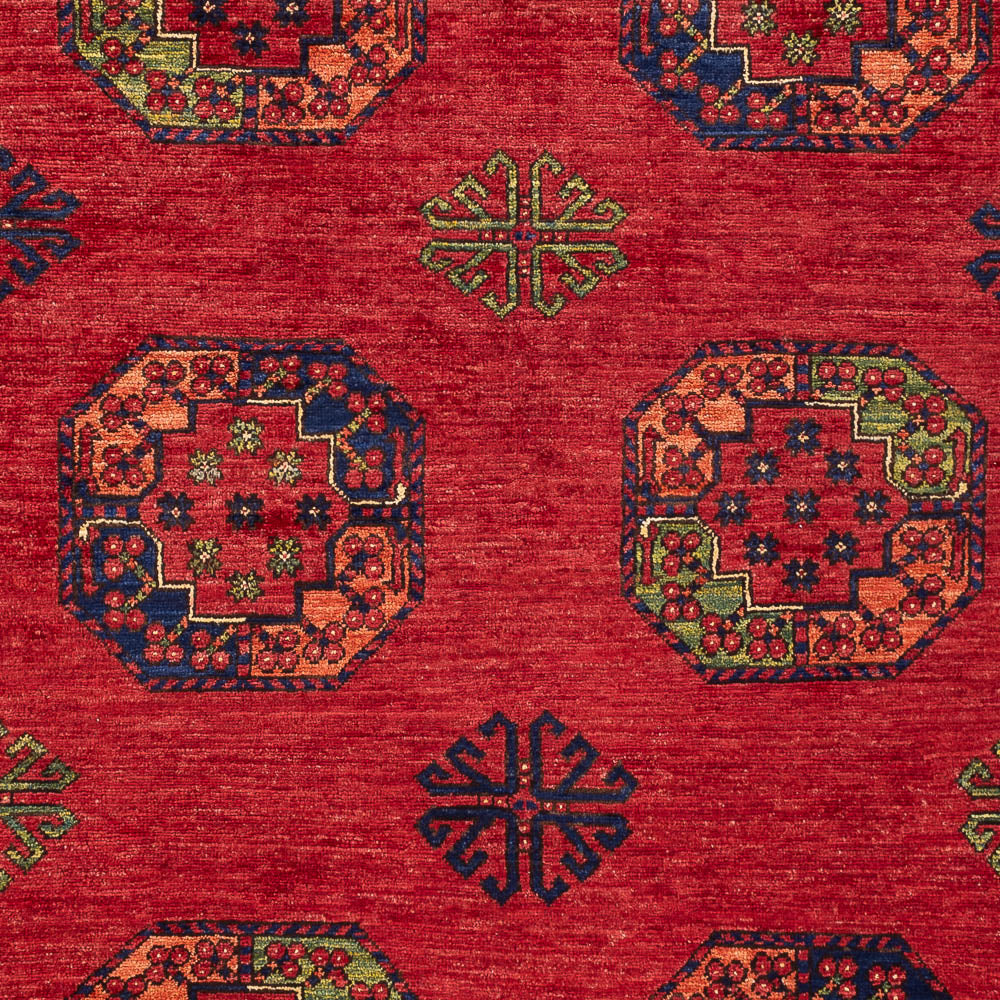 Afghan Teppich - Kunduz - 197 x 154 cm - rot