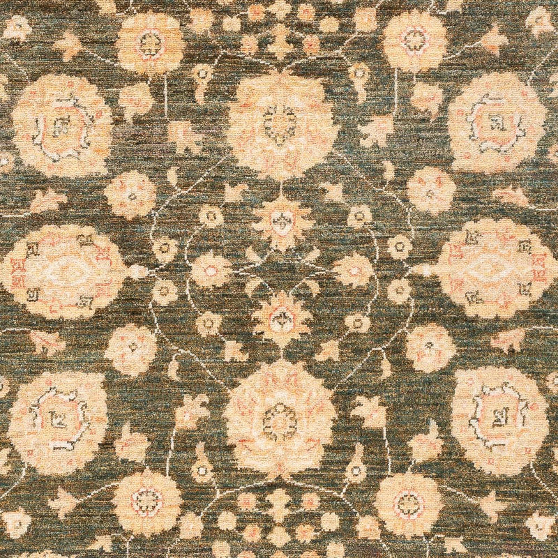 Ziegler Teppich - 198 x 154 cm - olivgrün
