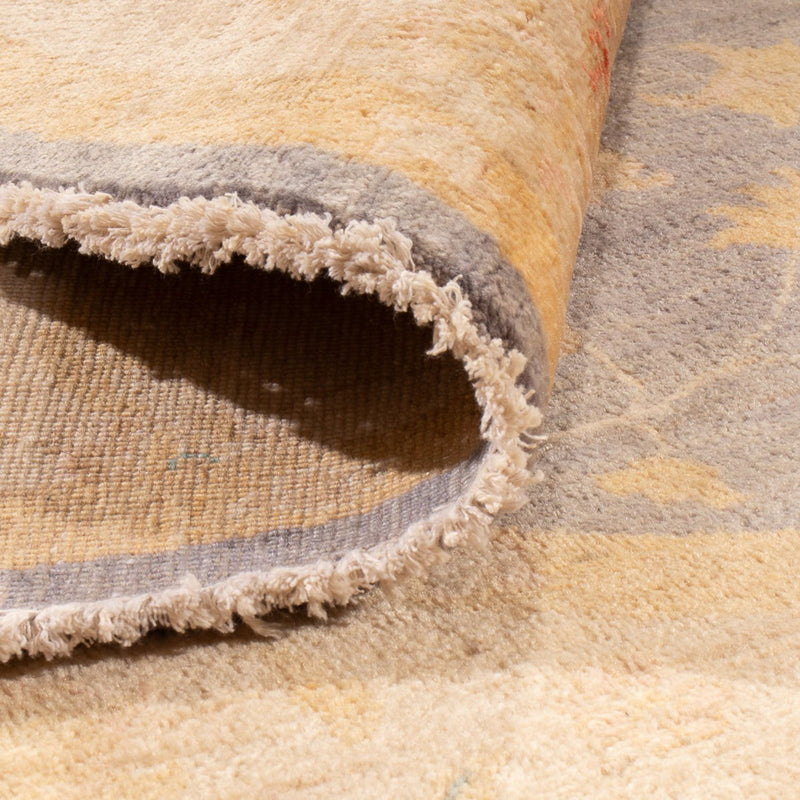 Ziegler Teppich rund  - 200 x 197 cm - seeblau