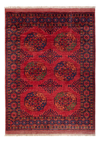 Afghan Teppich - Kunduz - 204 x 151 cm - rot