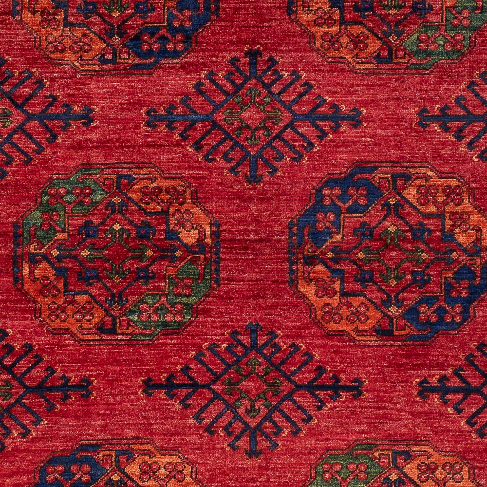 Afghan Teppich - Kunduz - 204 x 151 cm - rot