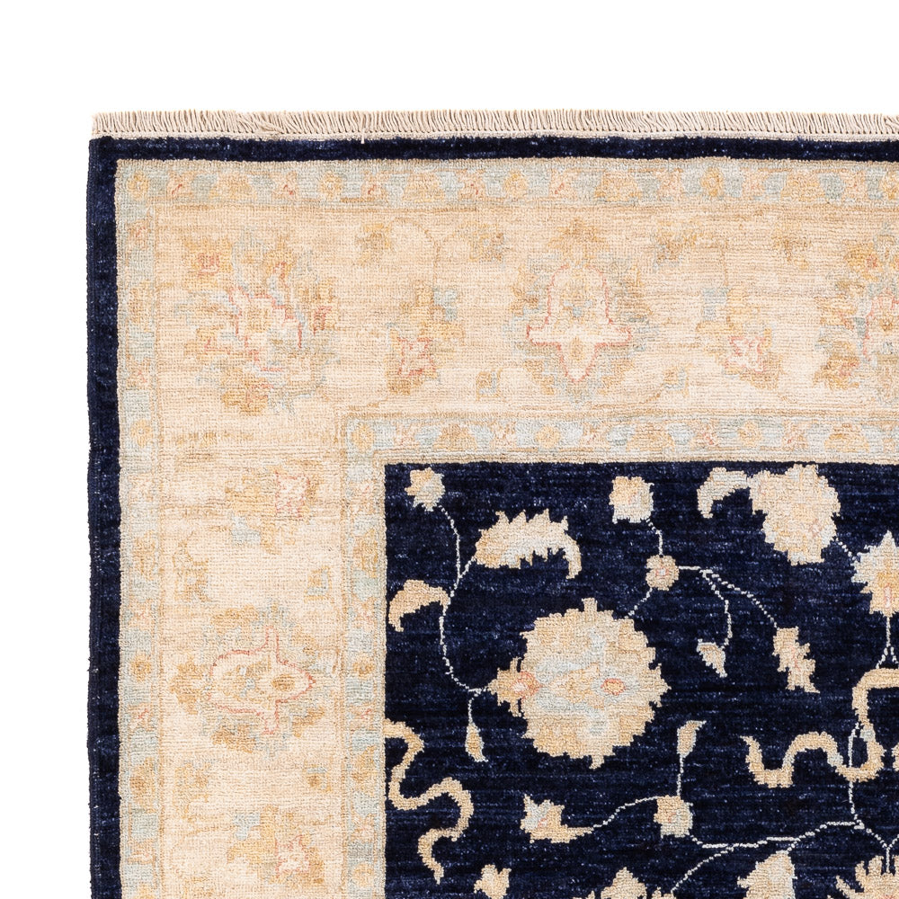 Ziegler Teppich - 205 x 151 cm - dunkelblau