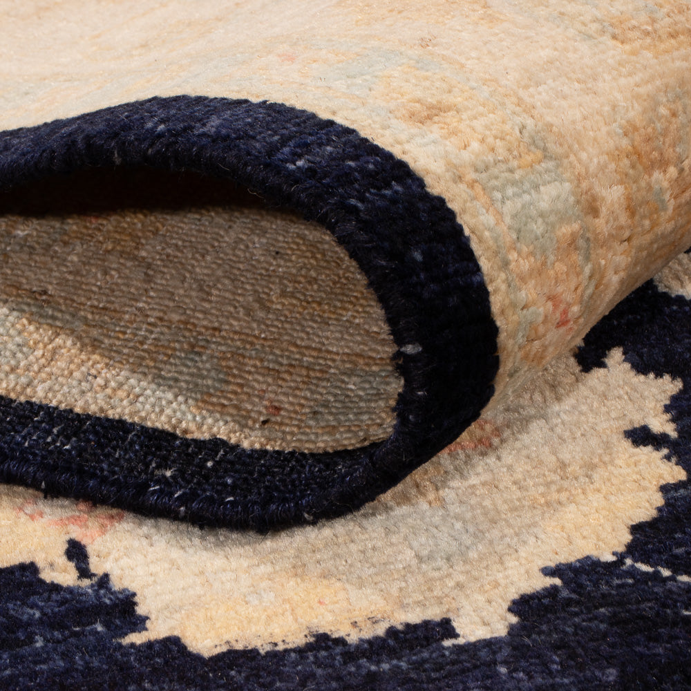 Ziegler Teppich - 205 x 151 cm - dunkelblau